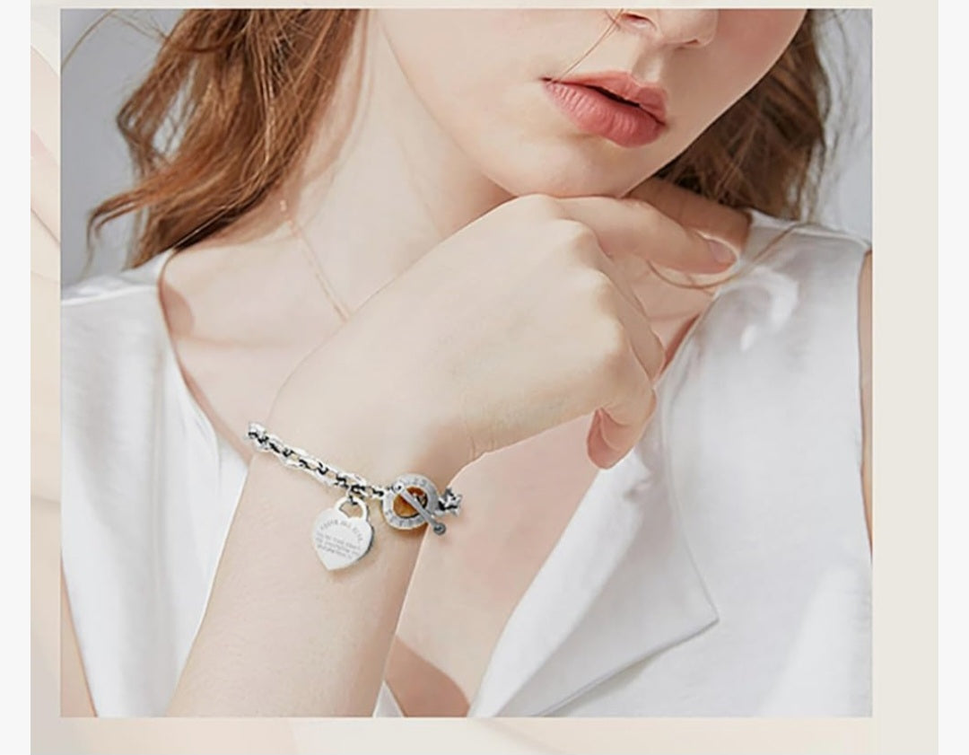 Heart Bracelet and Necklace