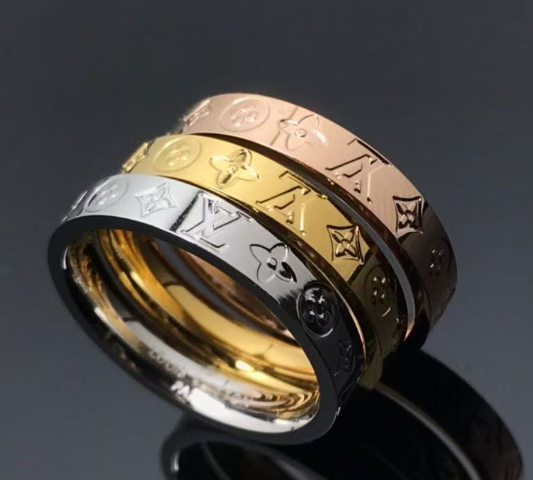 LV inspired rings