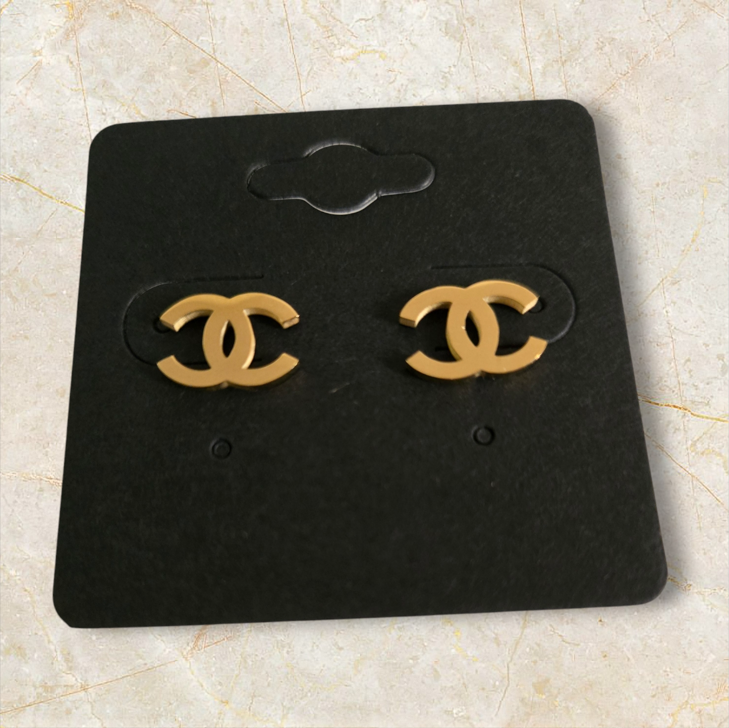 Chanel inspired stud earrings
