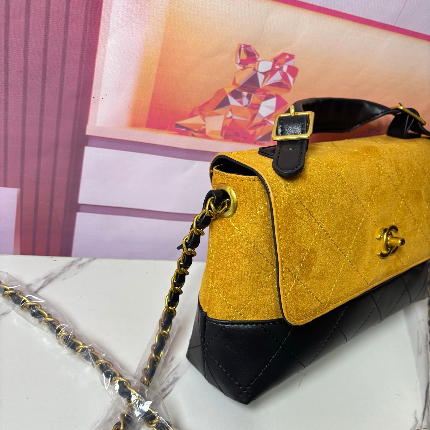 Chanel inspired Suade Handbag