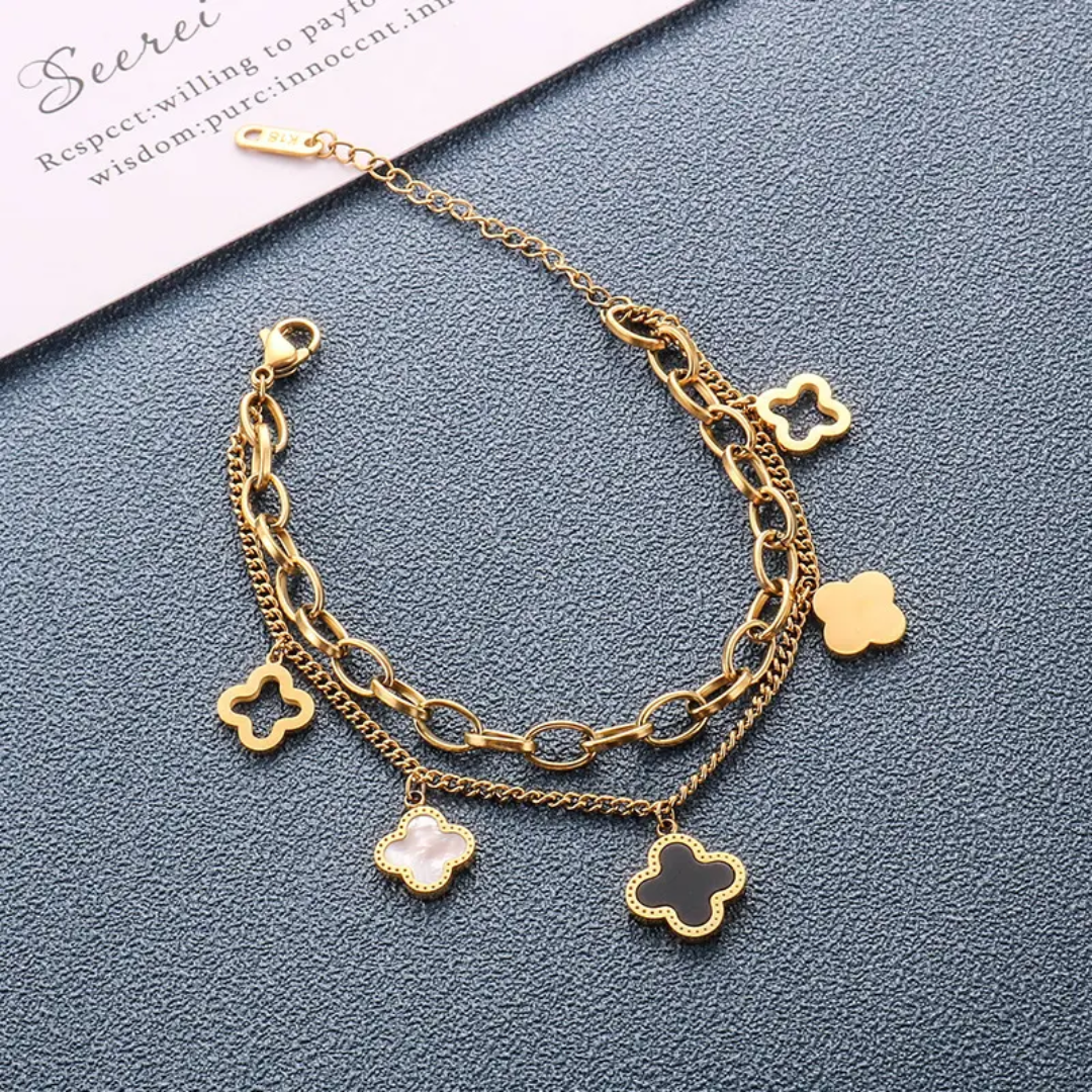 Van Cleef inspired Clover Bracelet