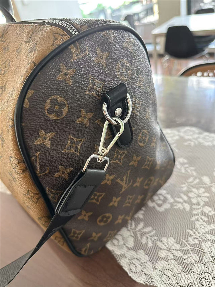 LV Designer Inspired Two-tone Duffle Bag