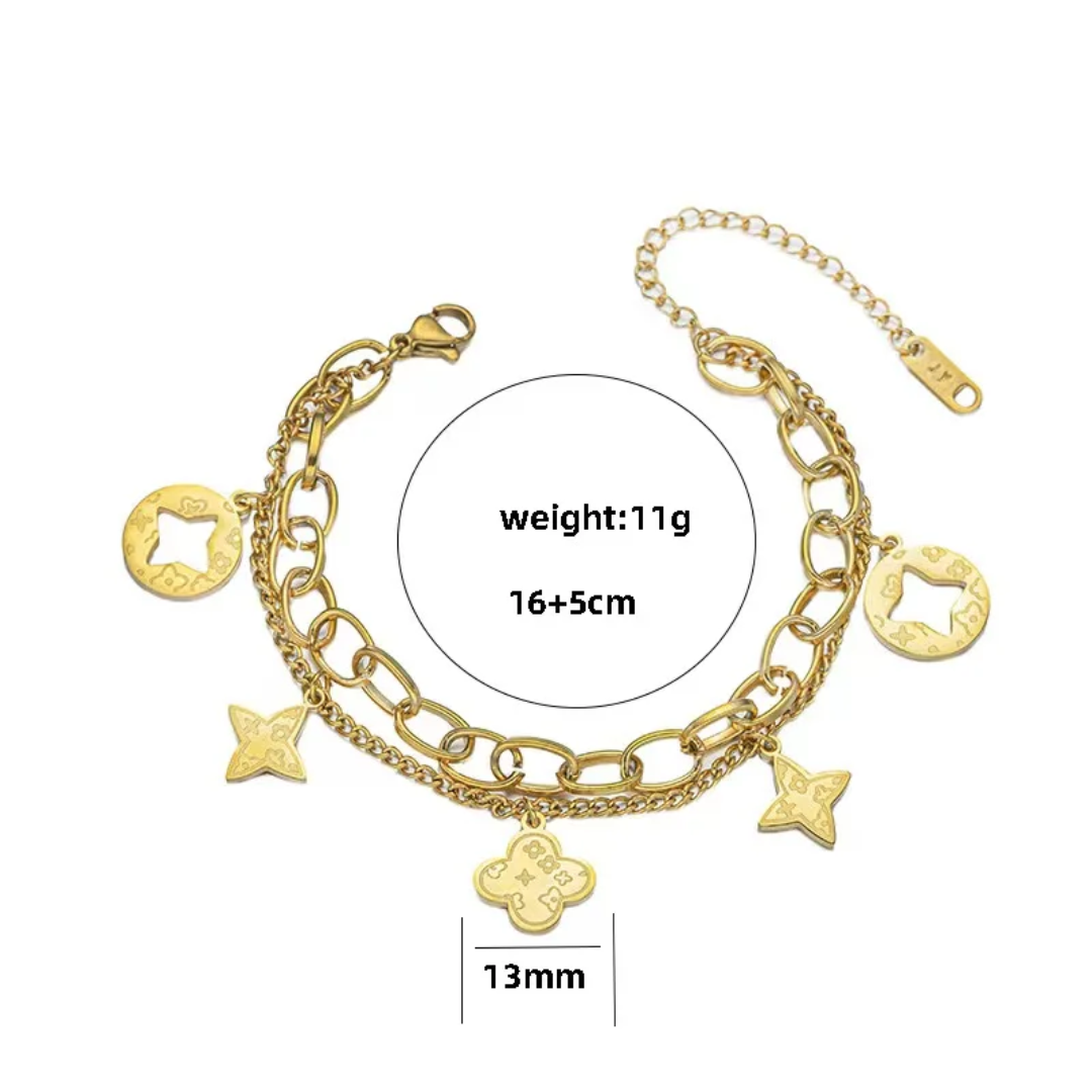 Van Cleef inspired Clover Bracelet