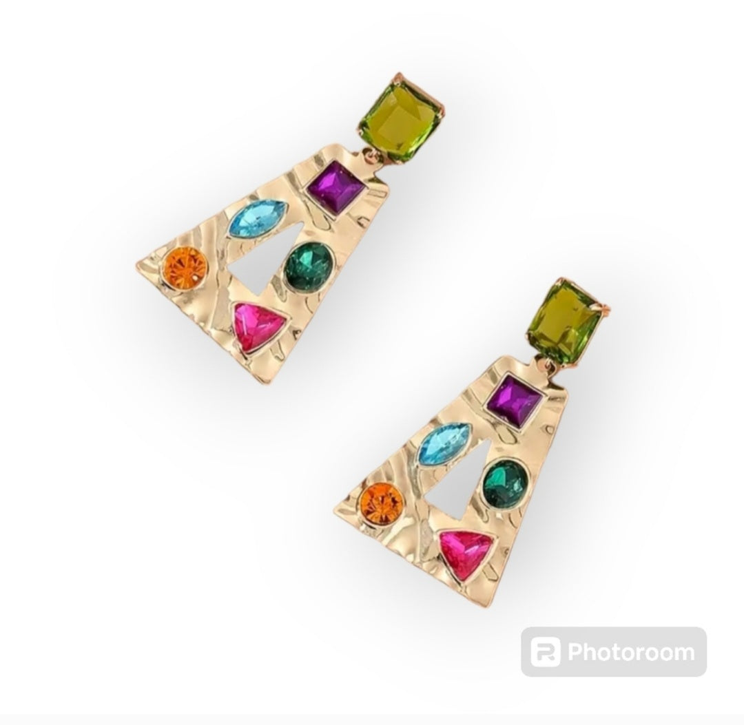 Geometric Drop Dangle Earrings