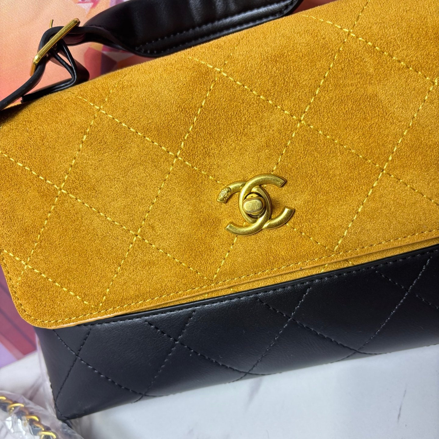 Chanel inspired Suade Handbag