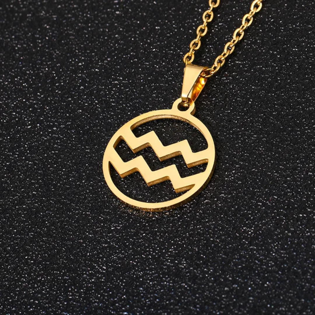 Gold Zodiac Sign Necklace