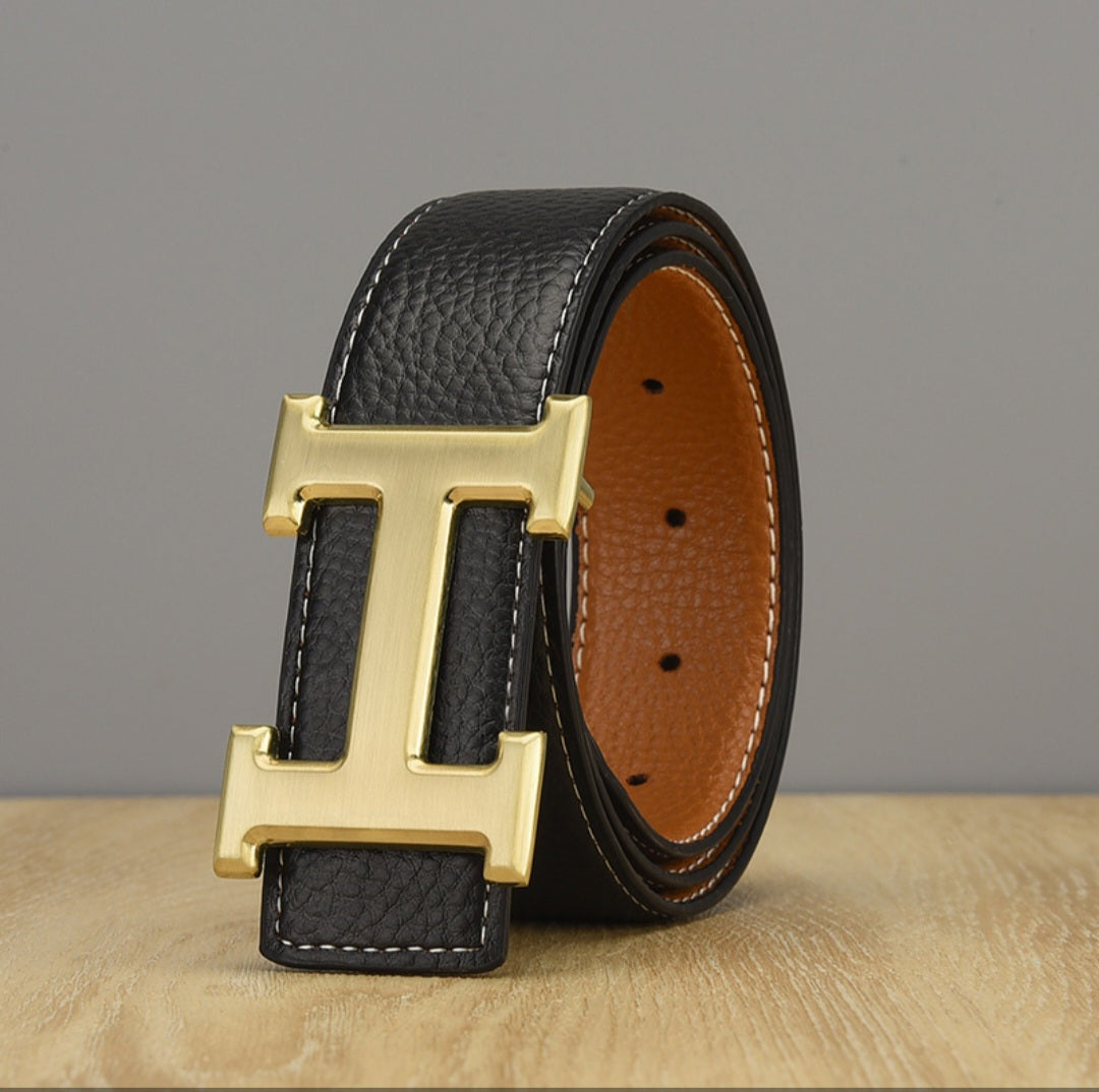 Hermès inspired Reversible Calfskin Belt