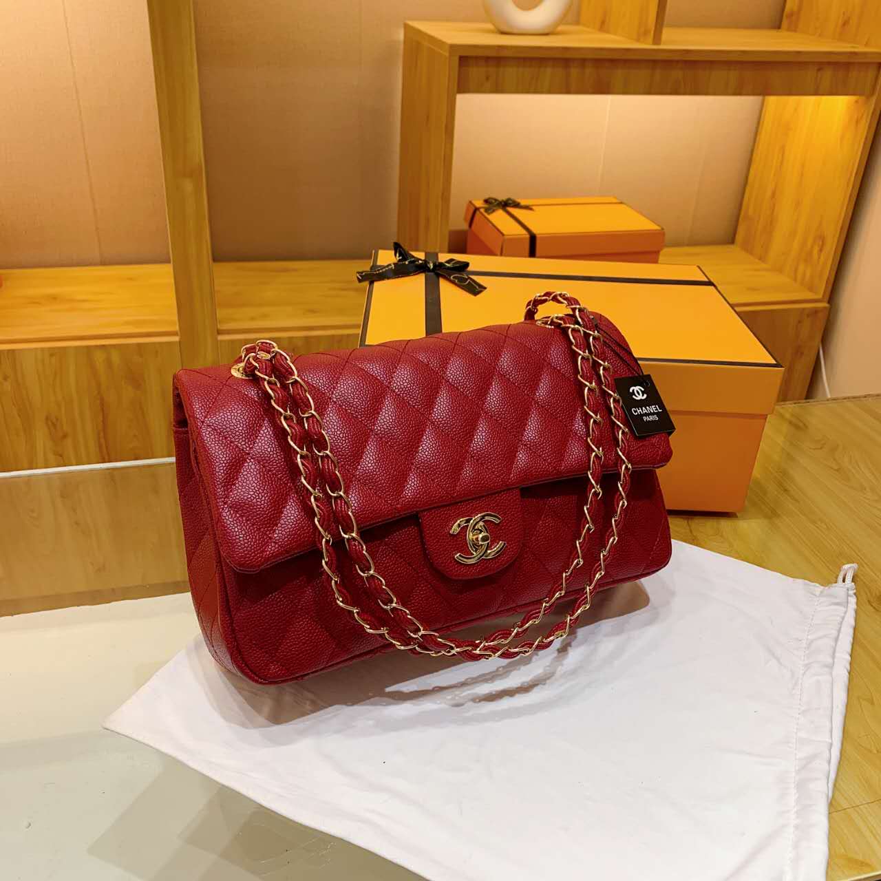 Chanel inspired quilted handbag