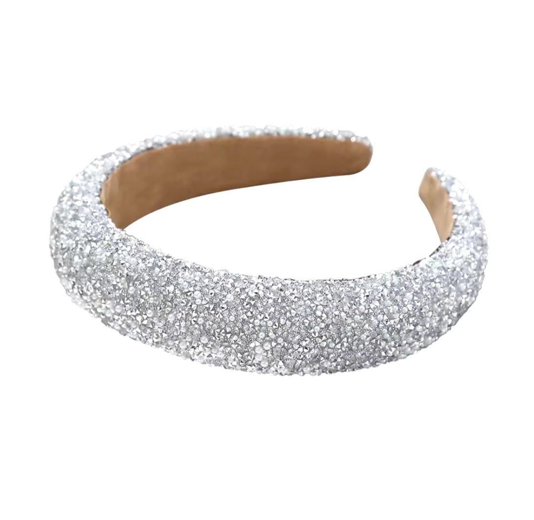Glamour beaded and crystal headband