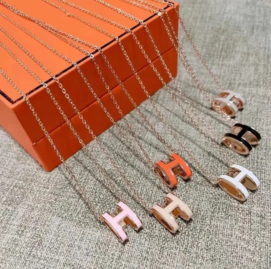 Luxury inspired Hermès necklace