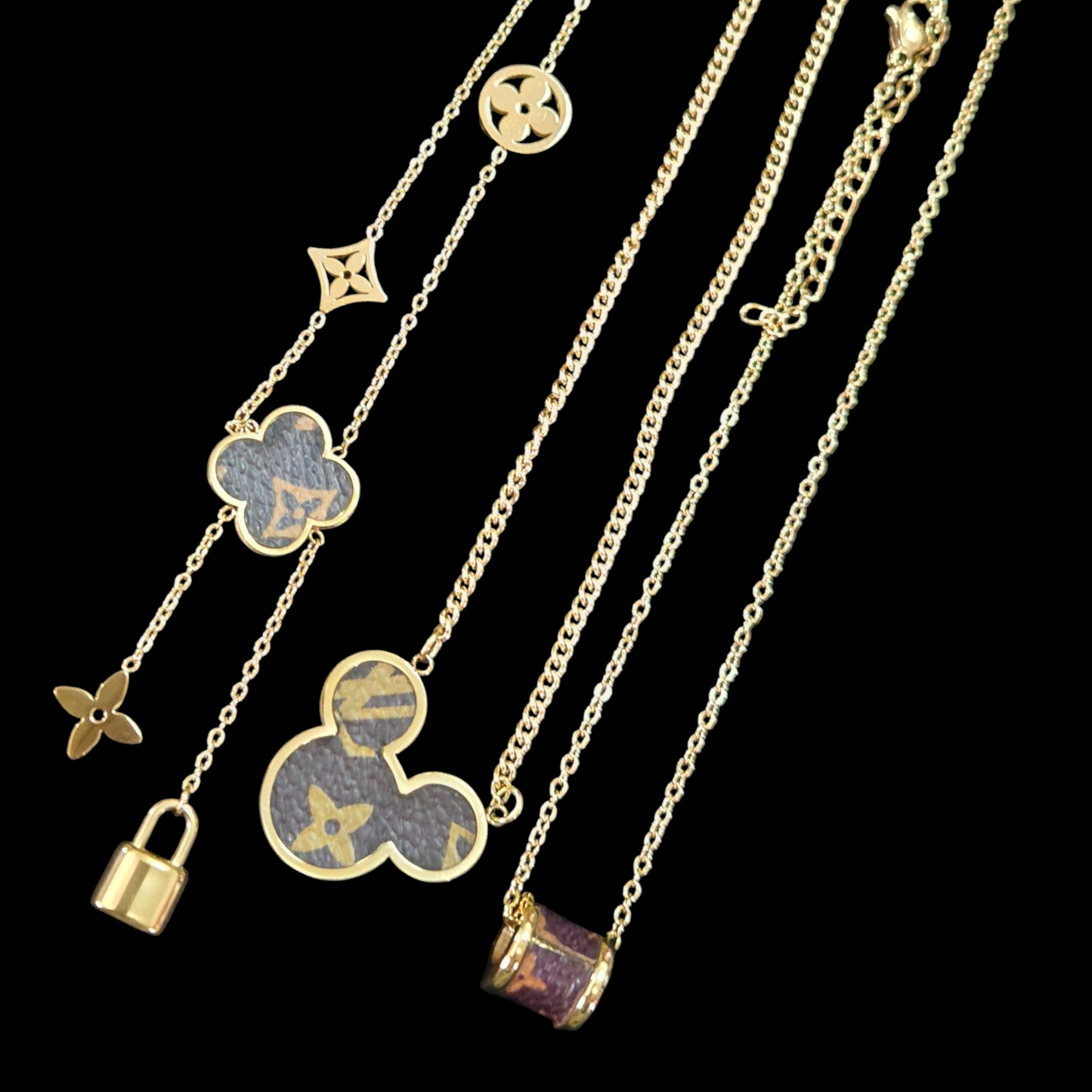 LV inspired necklace