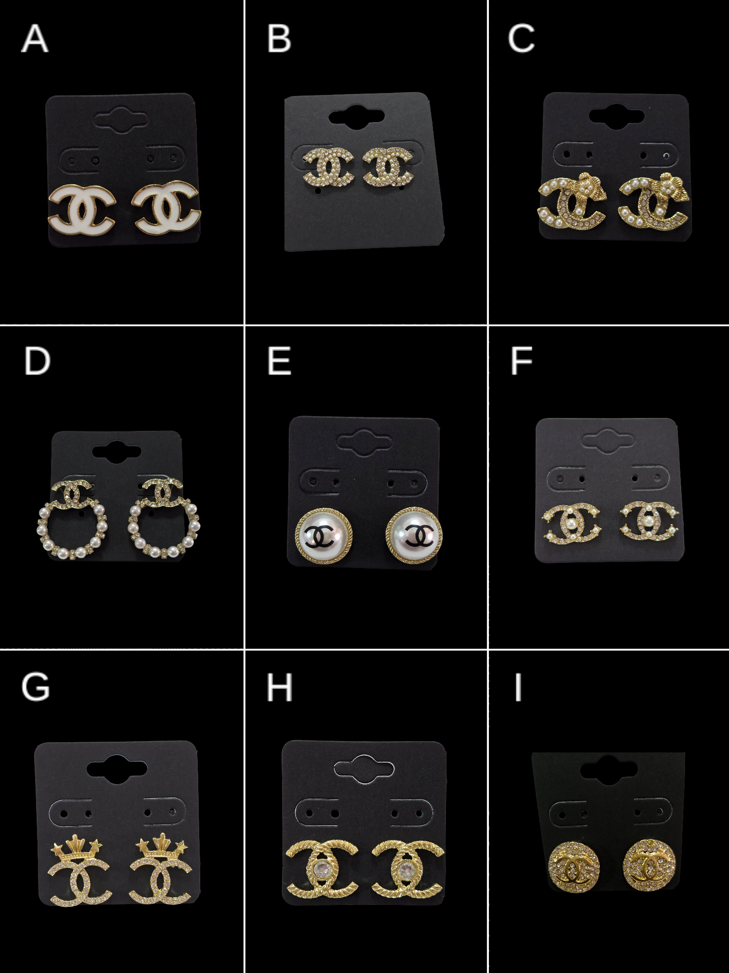 Chanel inspired earrings