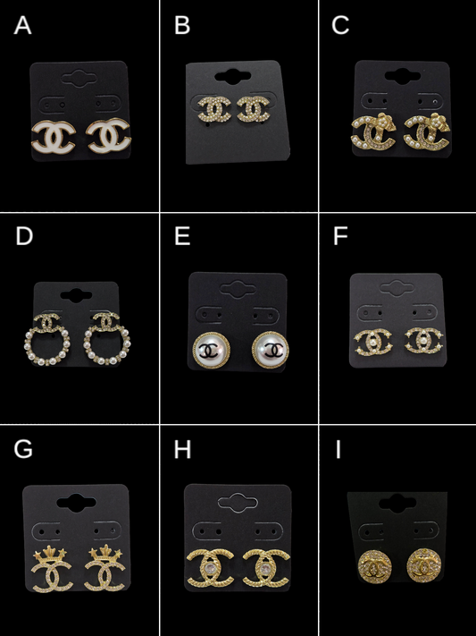 Chanel inspired earrings