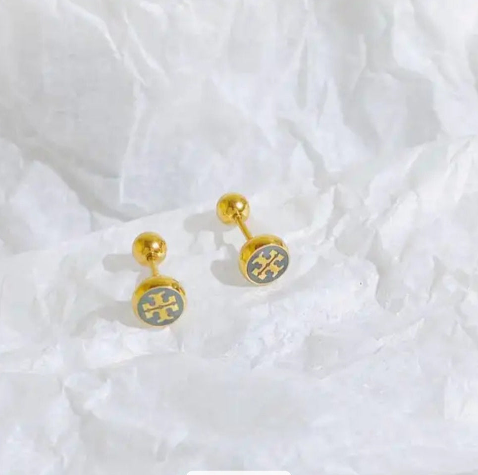 Tory Burch inspired stud Earrings