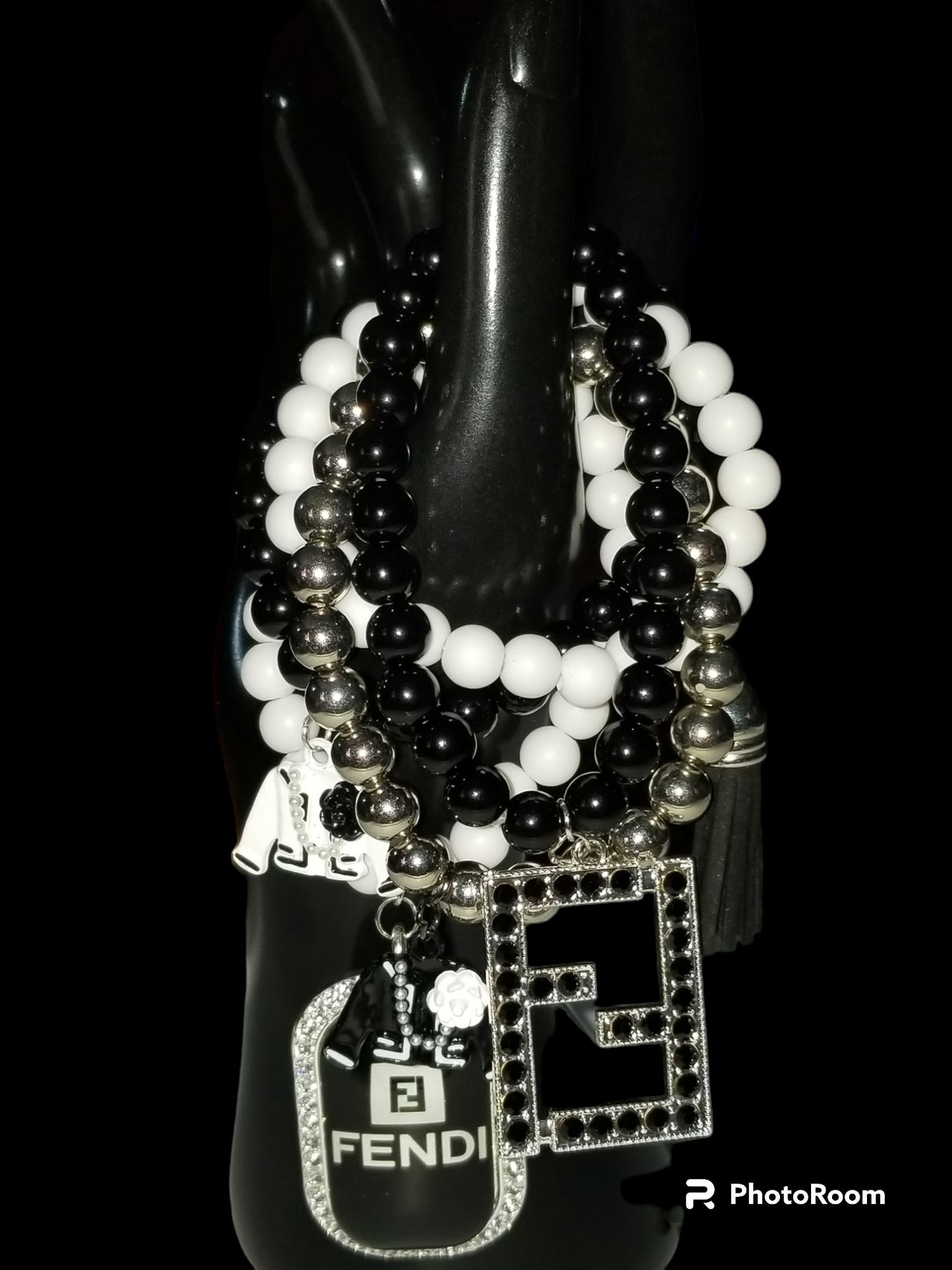 Custom made designer charm bracelet