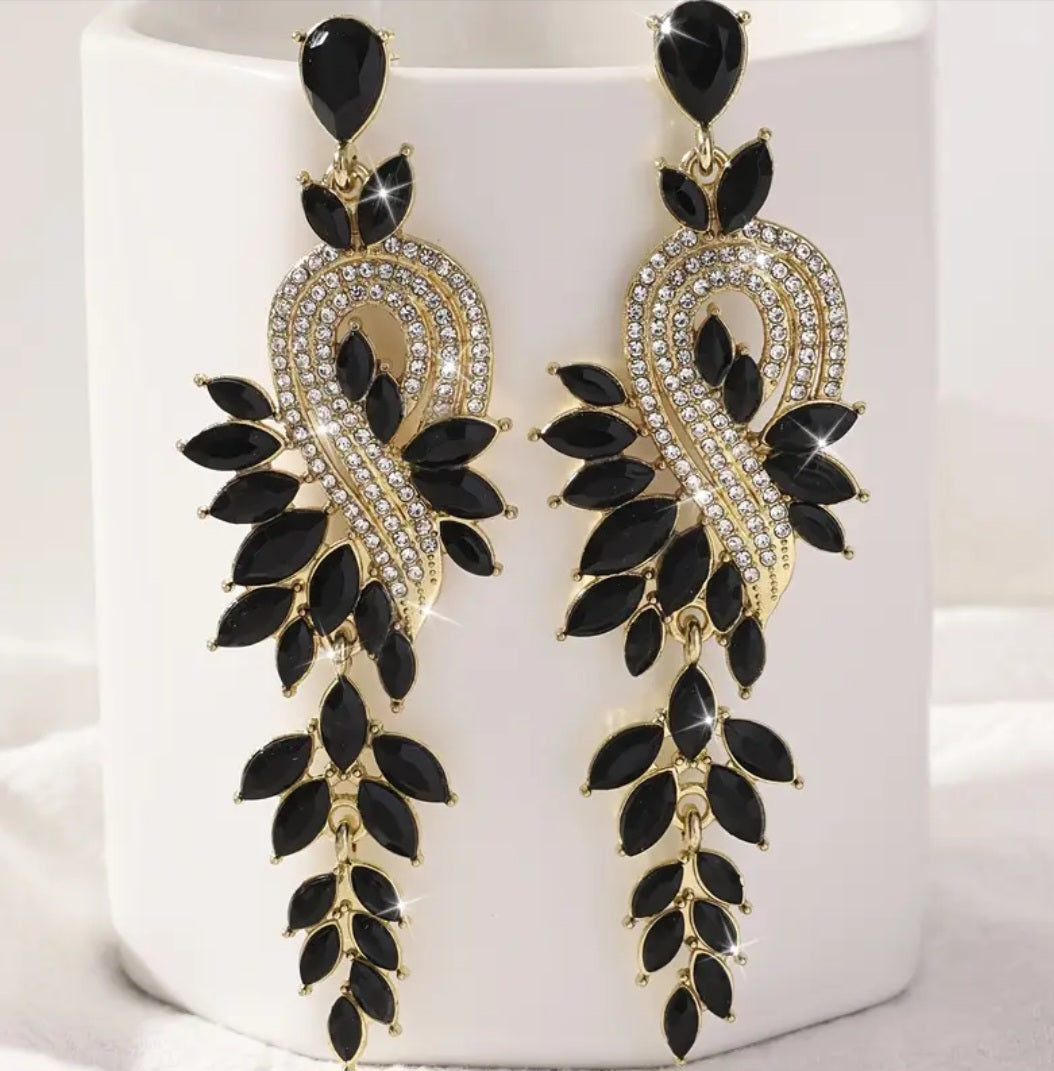 Crystal Rhinestones Dangling Earrings