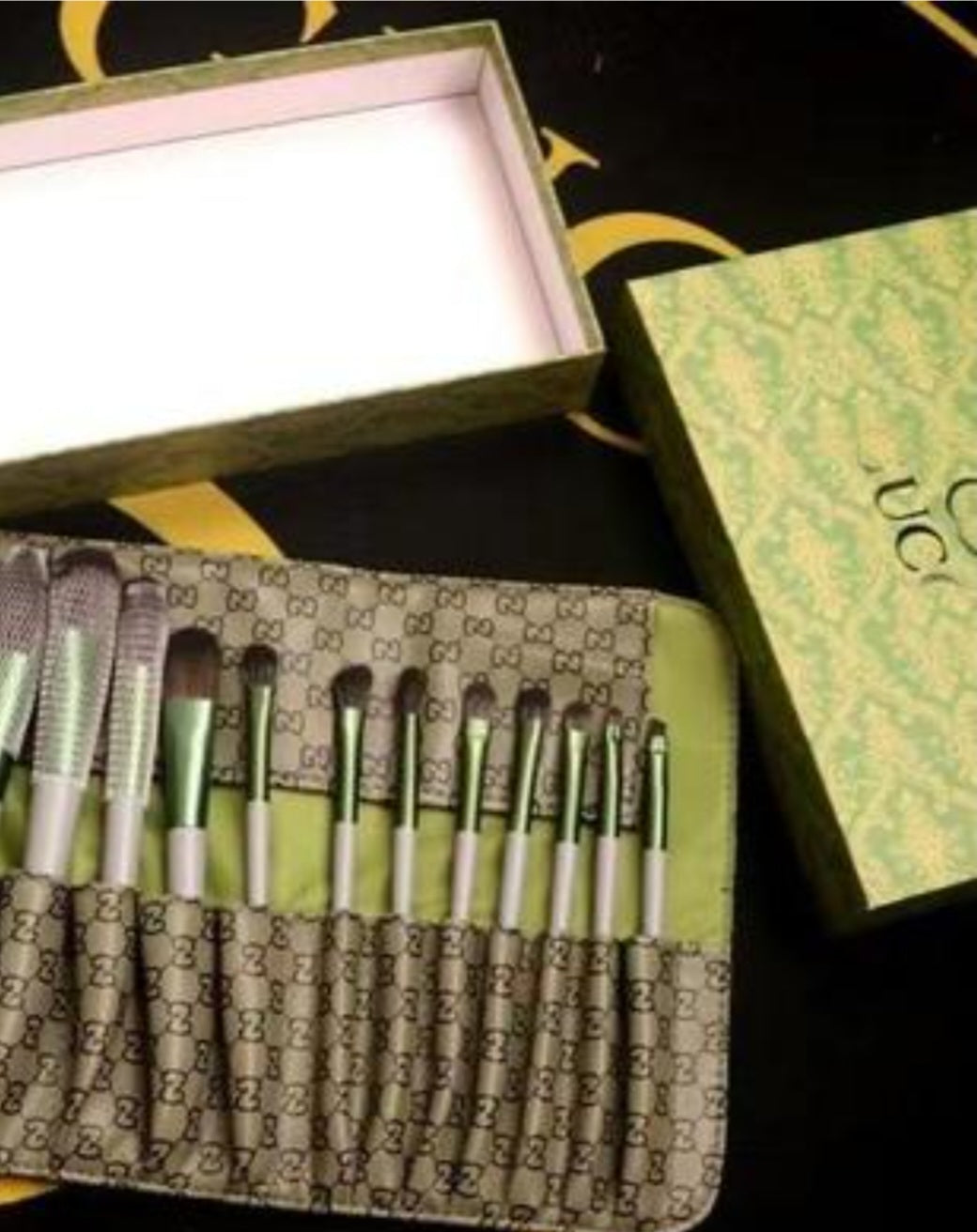 Gucci inspired makeup brush set