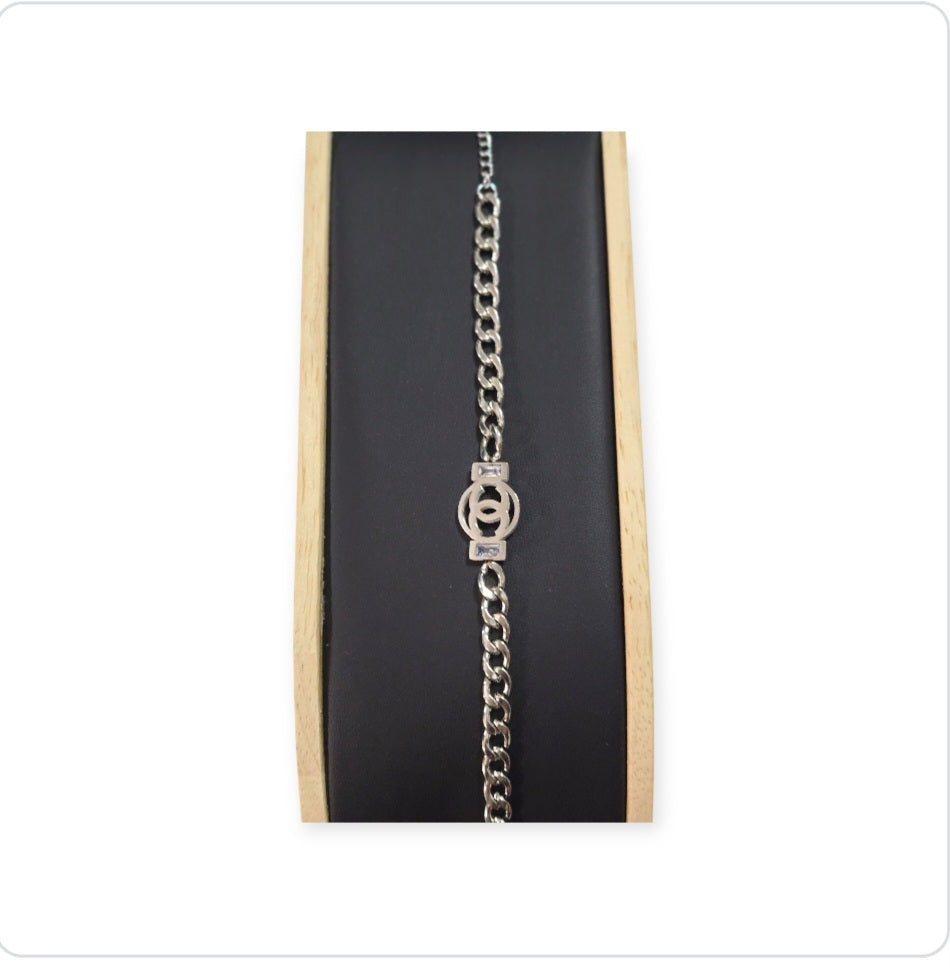 Chanel inspired cuban link chain