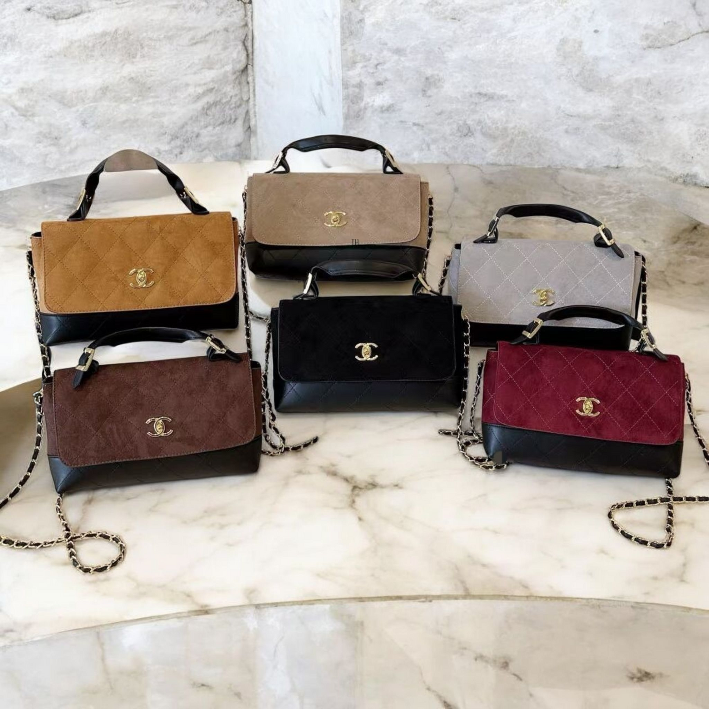 Chanel inspired Suade Handbag