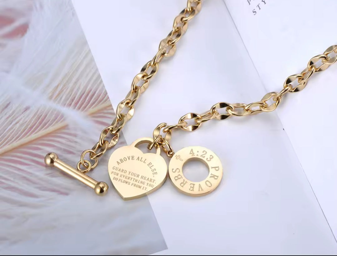 Heart Bracelet and Necklace