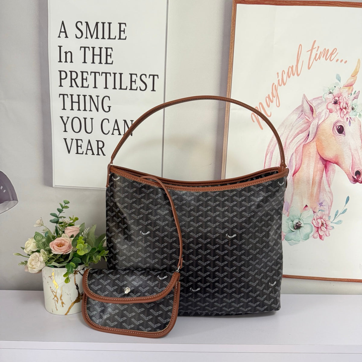 Goyard Inspired Handbag
