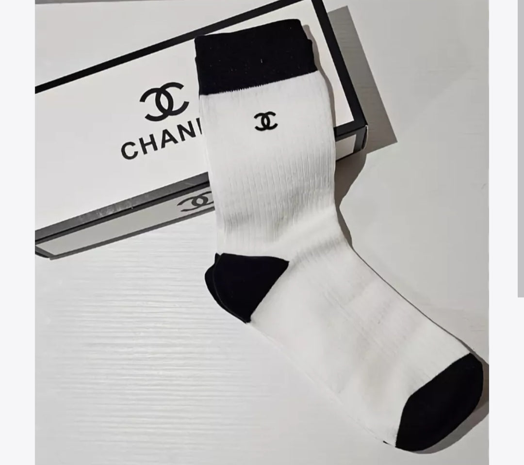 Chanel inspired socks set