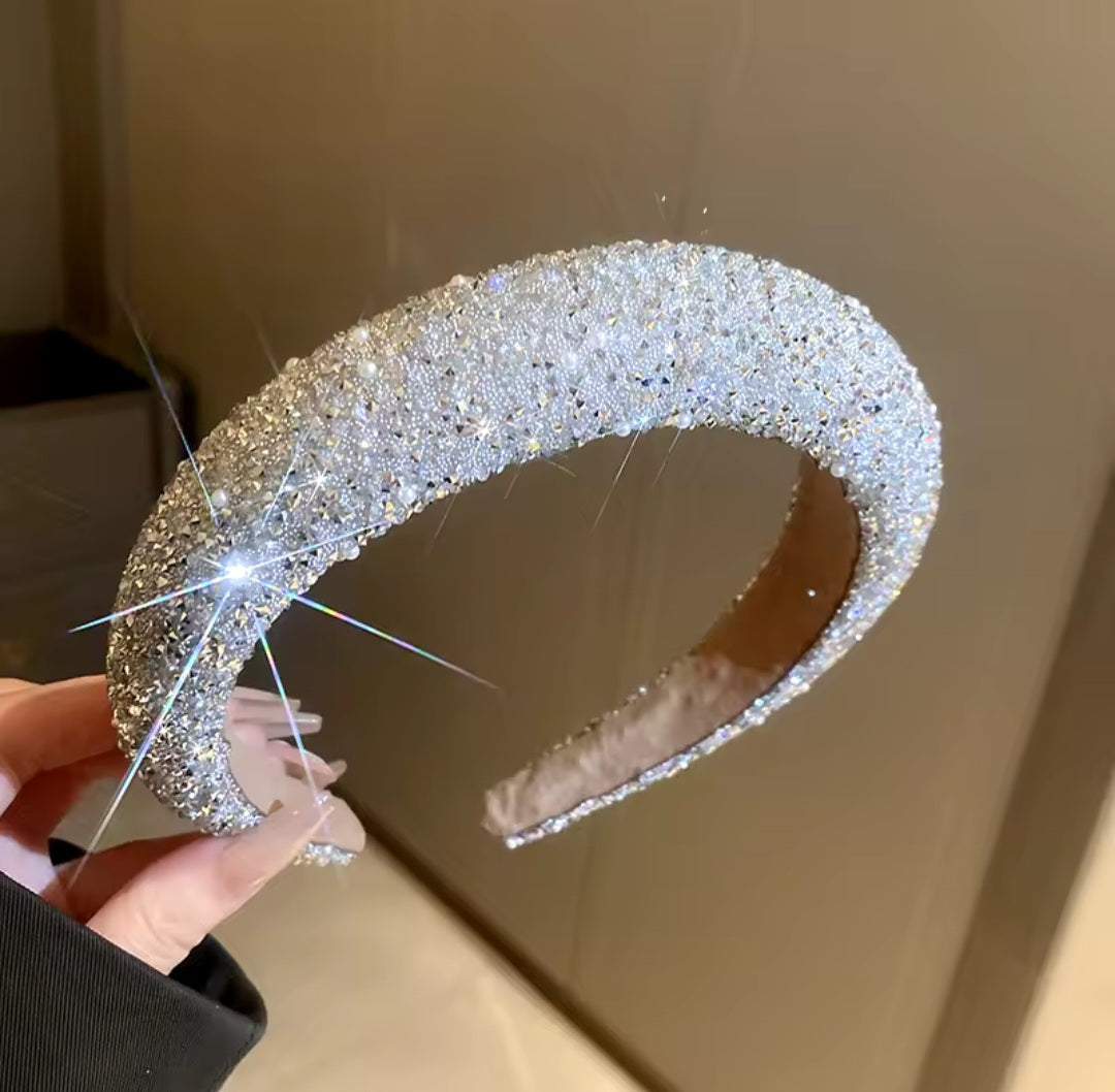 Glamour beaded and crystal headband