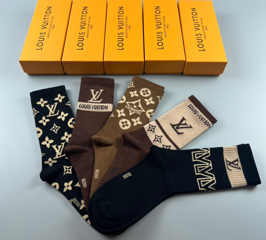 LV inspired Socks