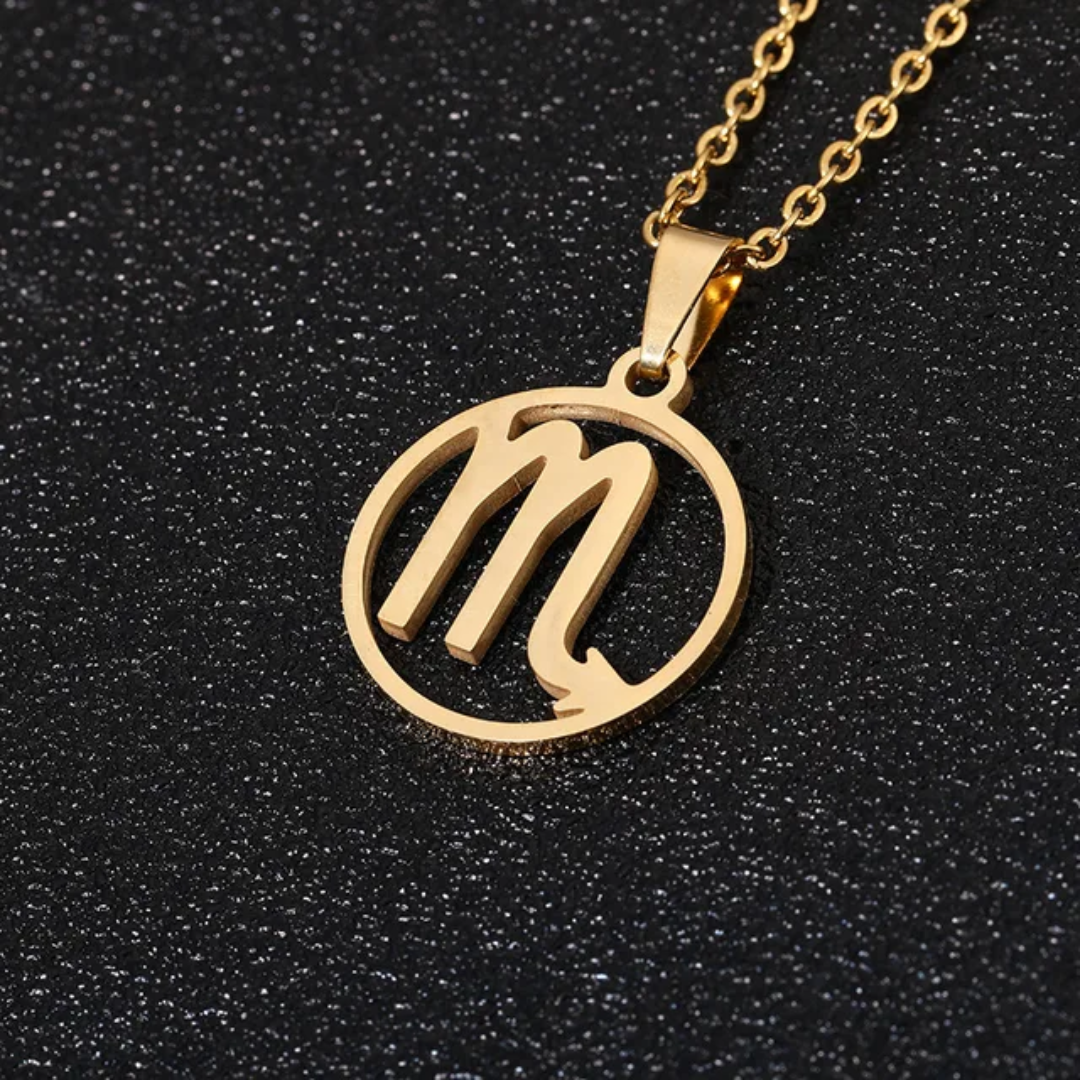 Gold Zodiac Sign Necklace