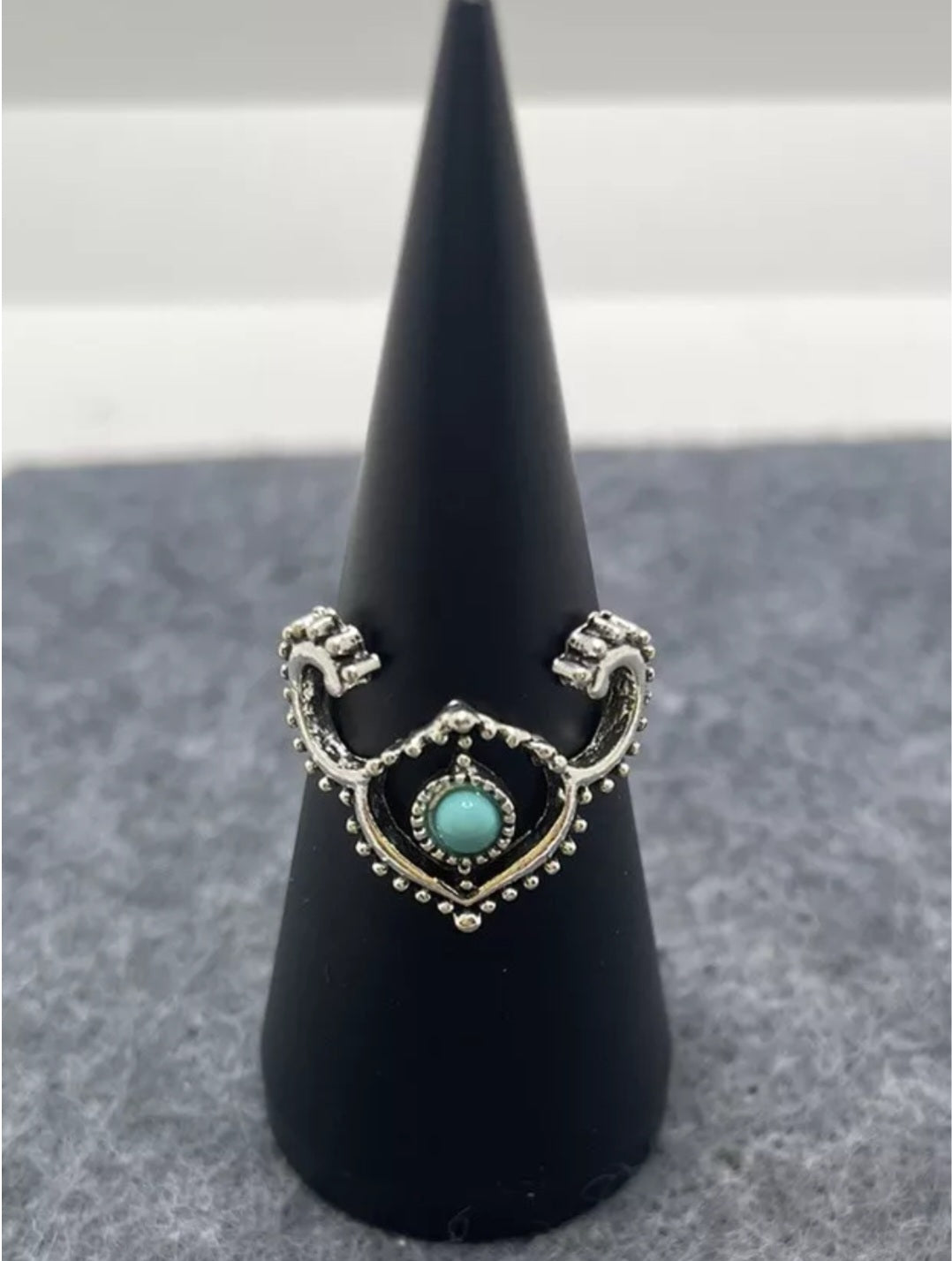 Boho Vintage inspire Turquoise Rings