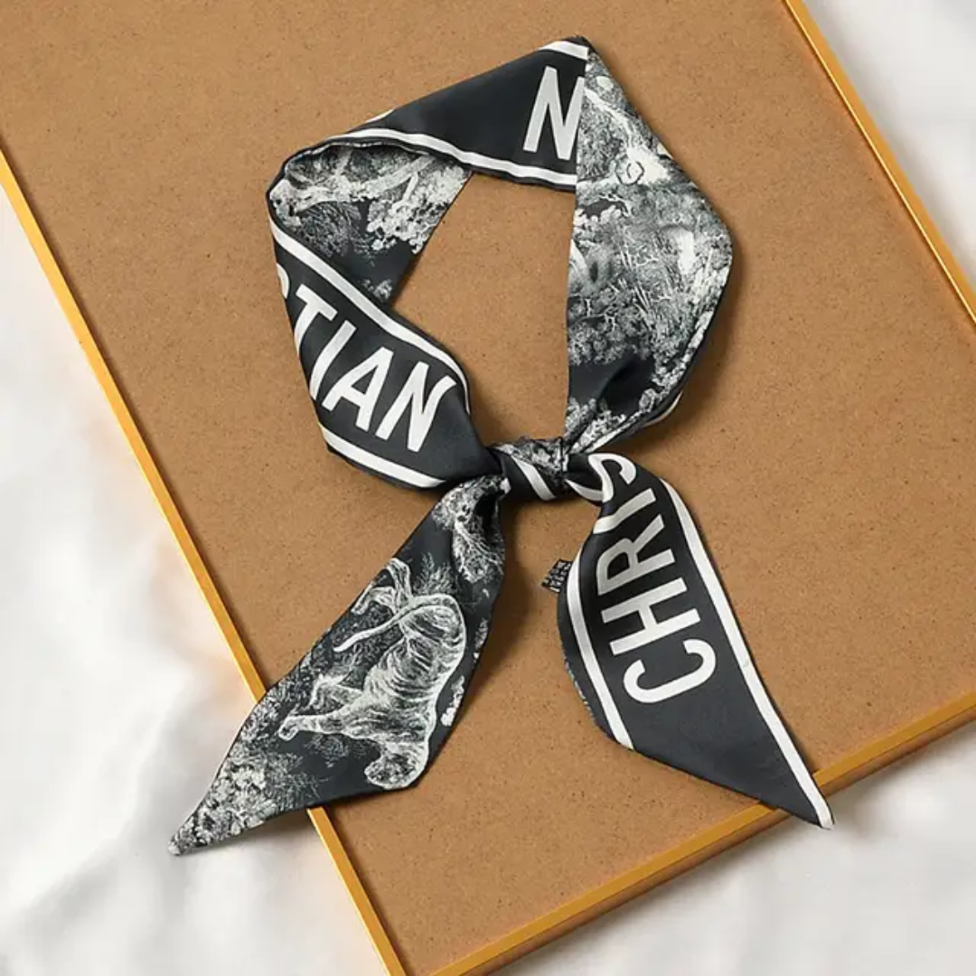 Christian Dior inspired Twill Ribbon Scarves