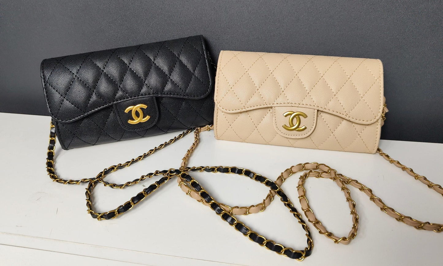Chanel inspired quilted clutch