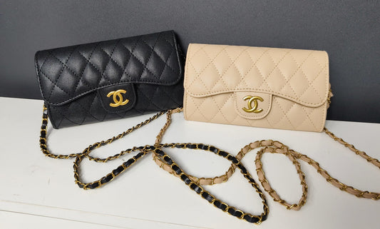 Chanel inspired quilted clutch