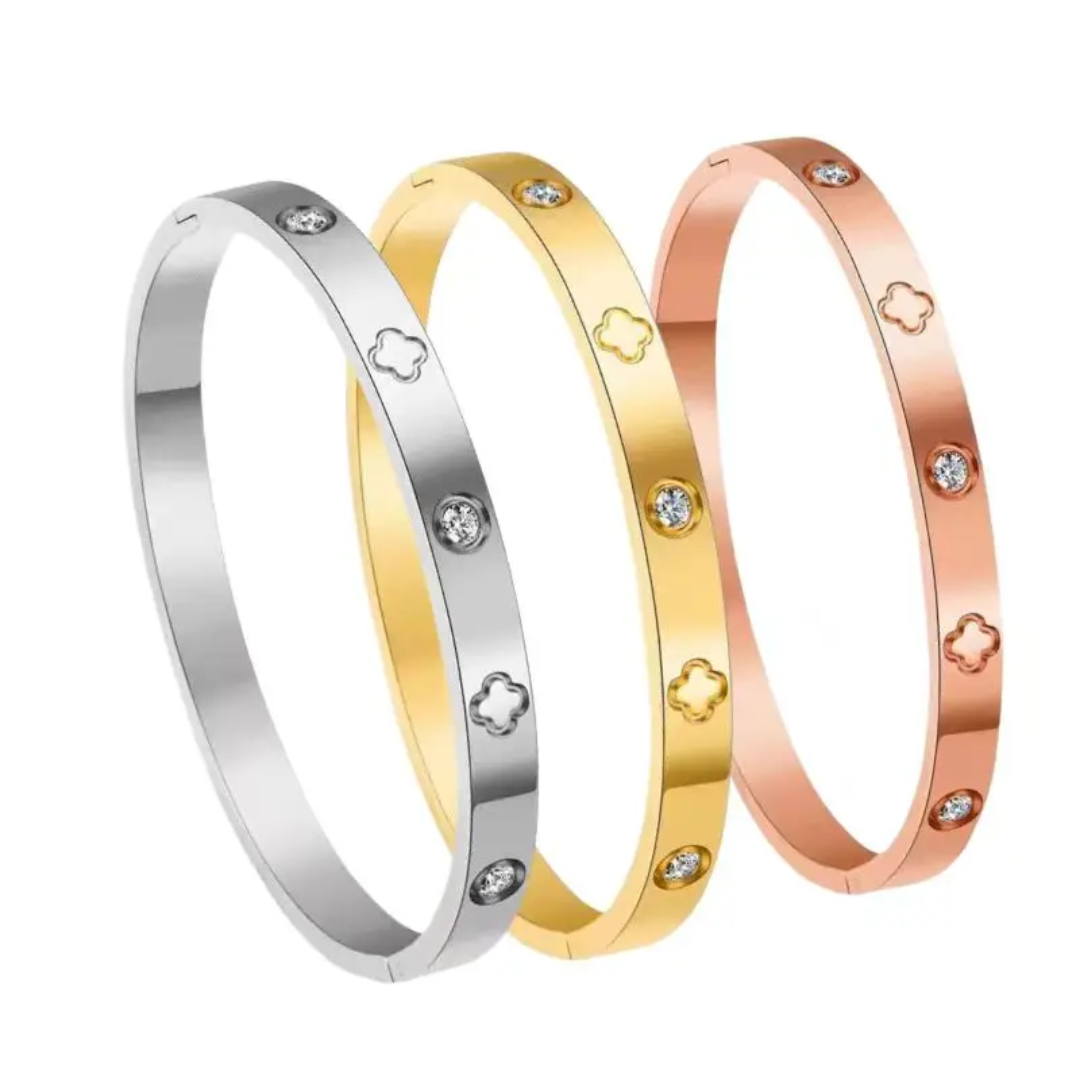 Van Cleef inspired Clover Bangles