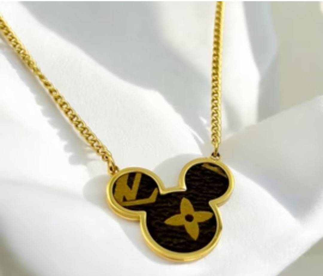 LV inspired necklace