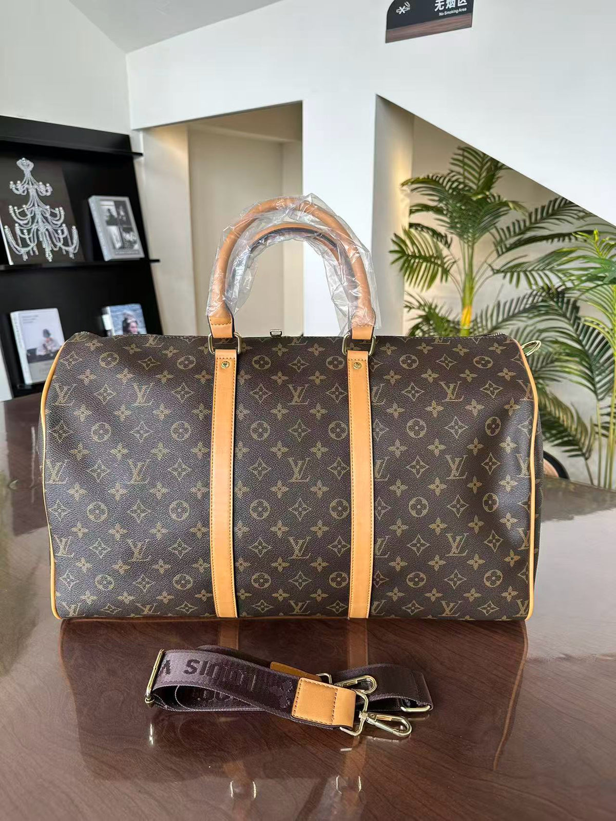 LV inspired Duffle Bag