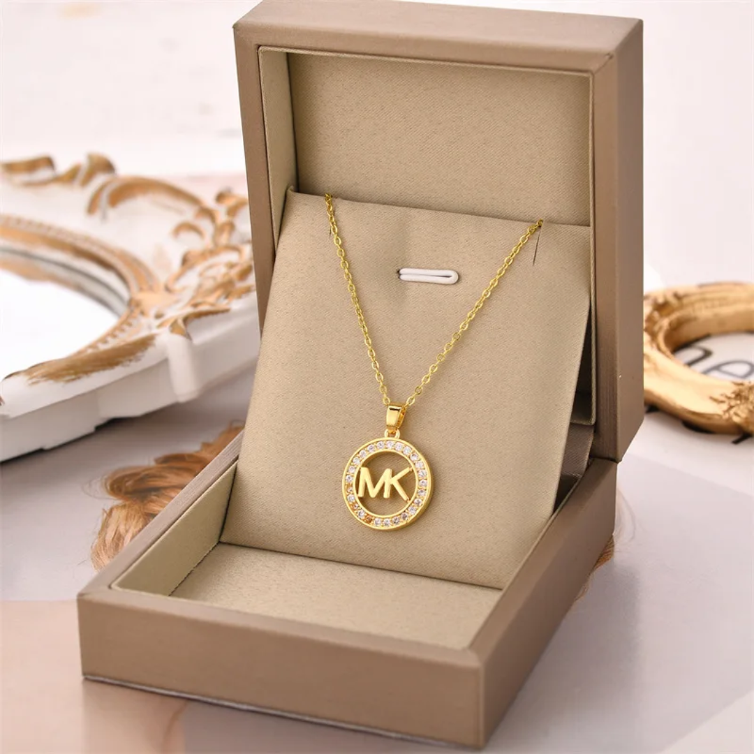 MK Designer Inspired Stainless Steel Necklace