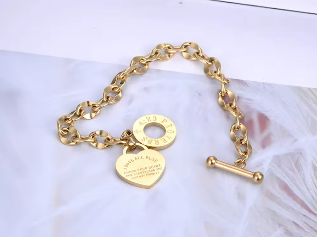 Heart Bracelet and Necklace