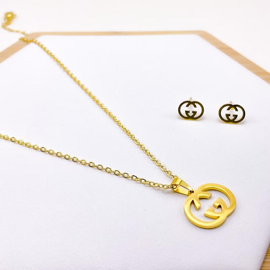 Gucci inspired Necklace and Earrings