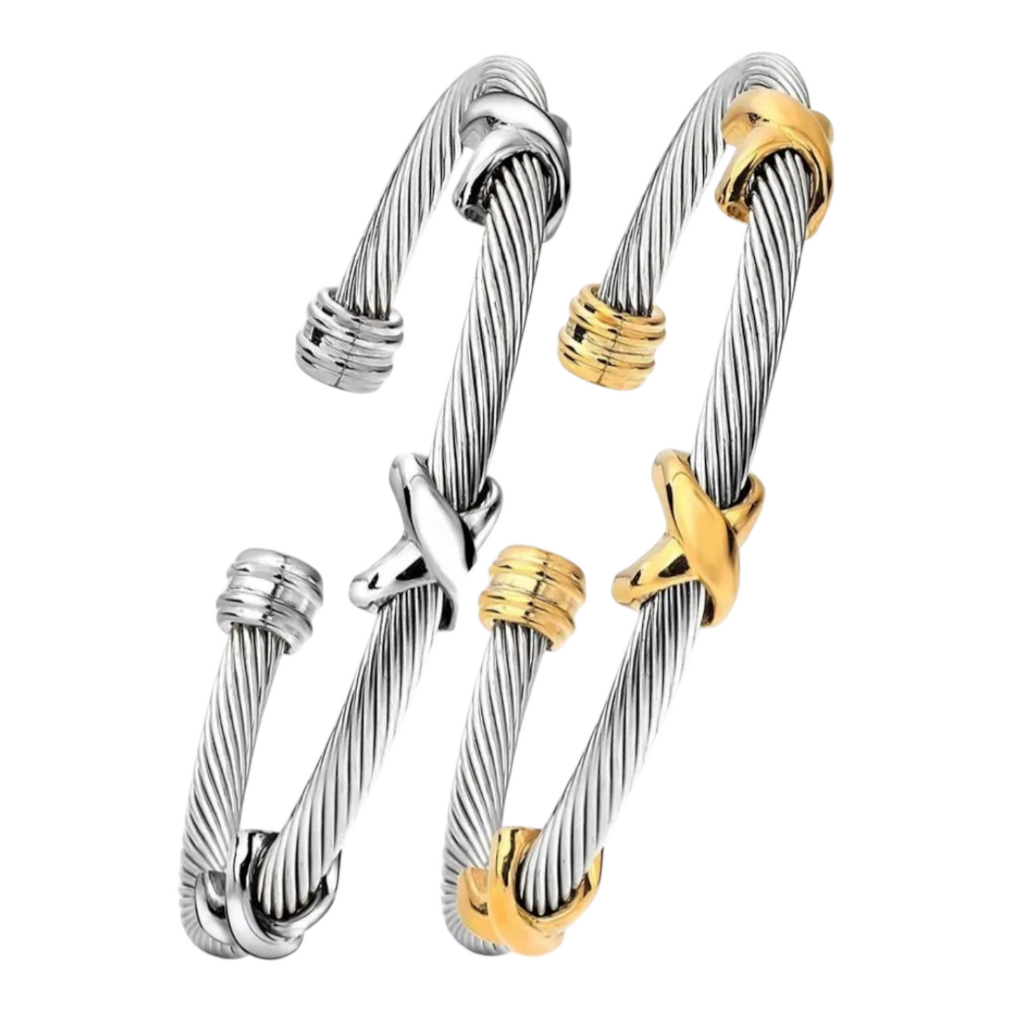 Minimalist Twisted Cuff Bracelet