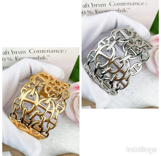Hermès inspired Cuff bracelet