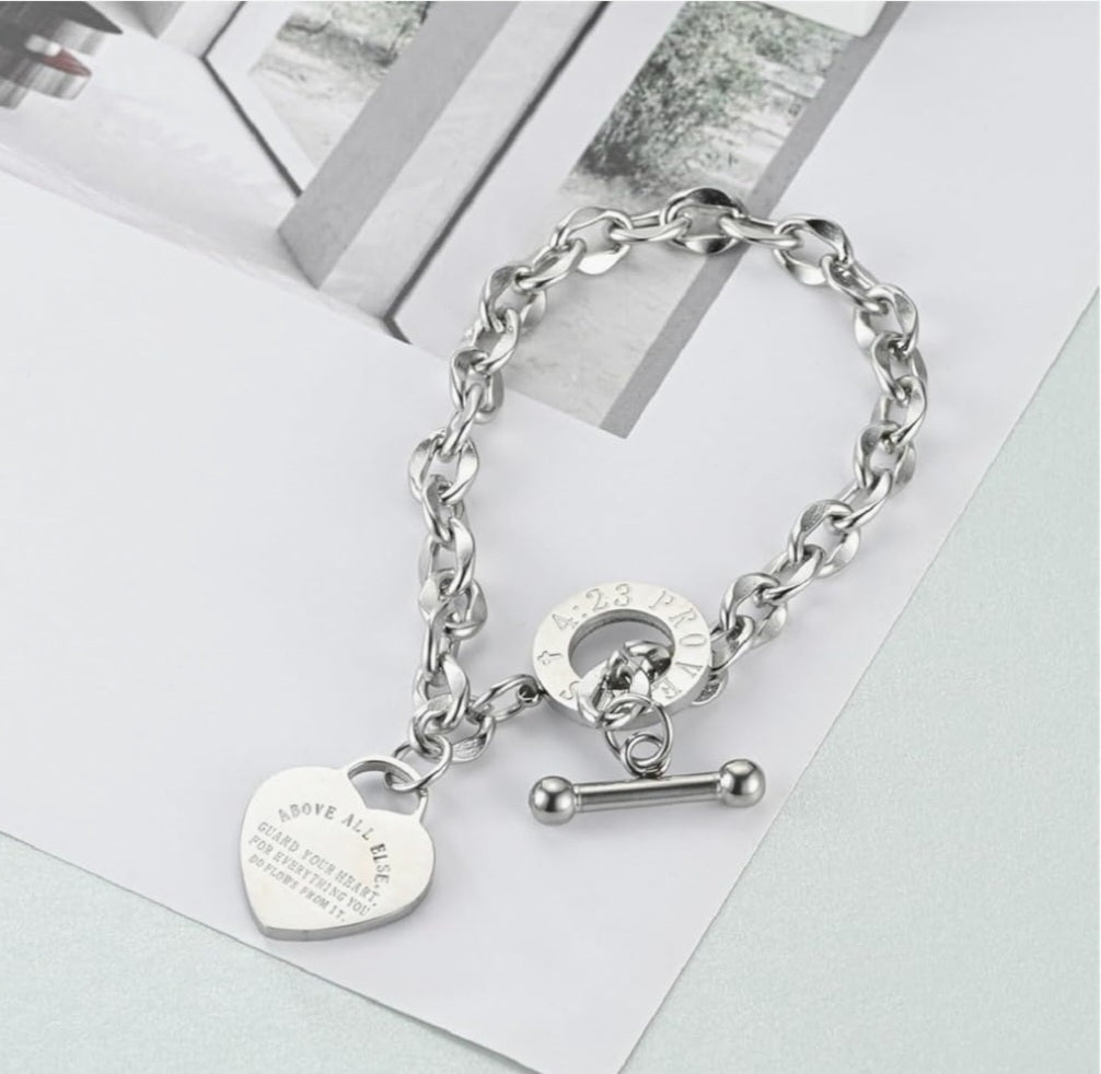 Heart Bracelet and Necklace