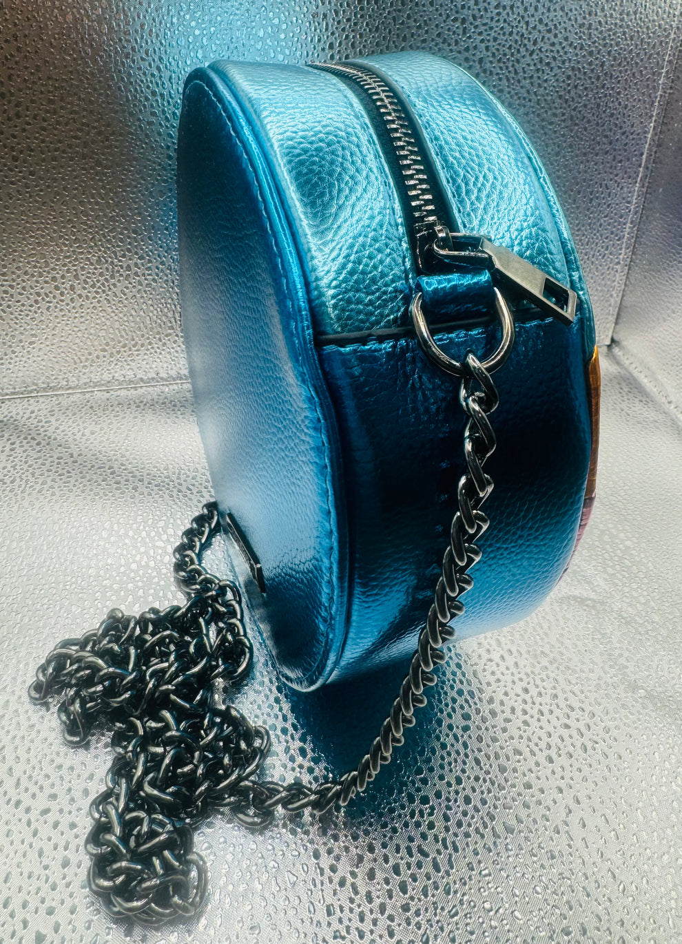 Kurt Geiger rainbow round handbag