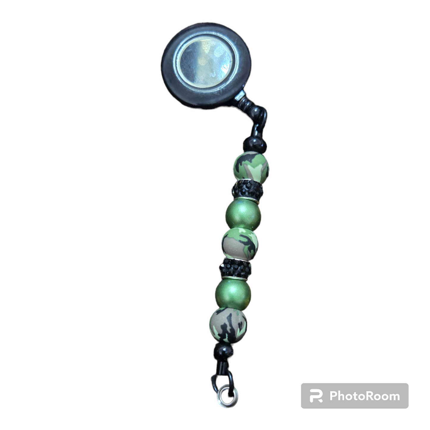 Custom Beaded Bar ID Badge Reel