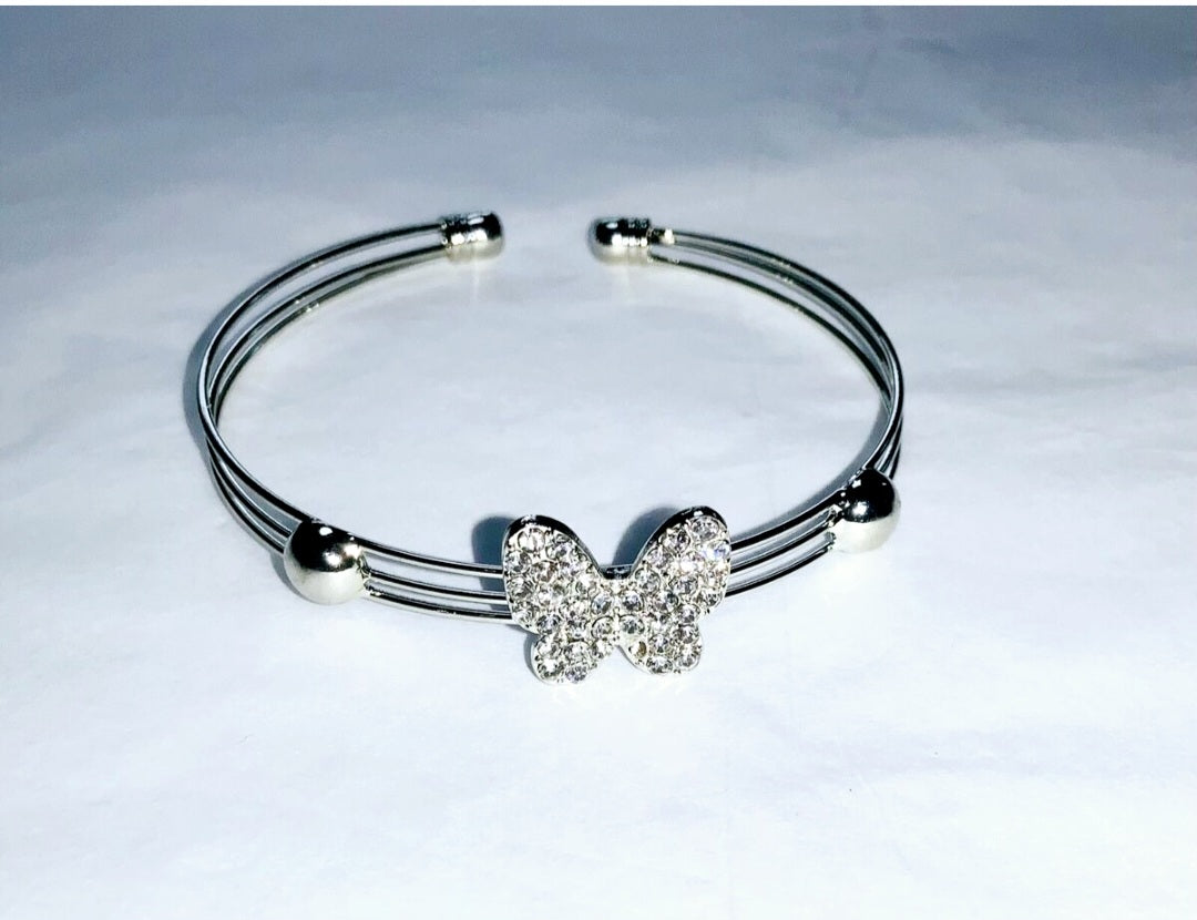 Little Girl butterfly bangle