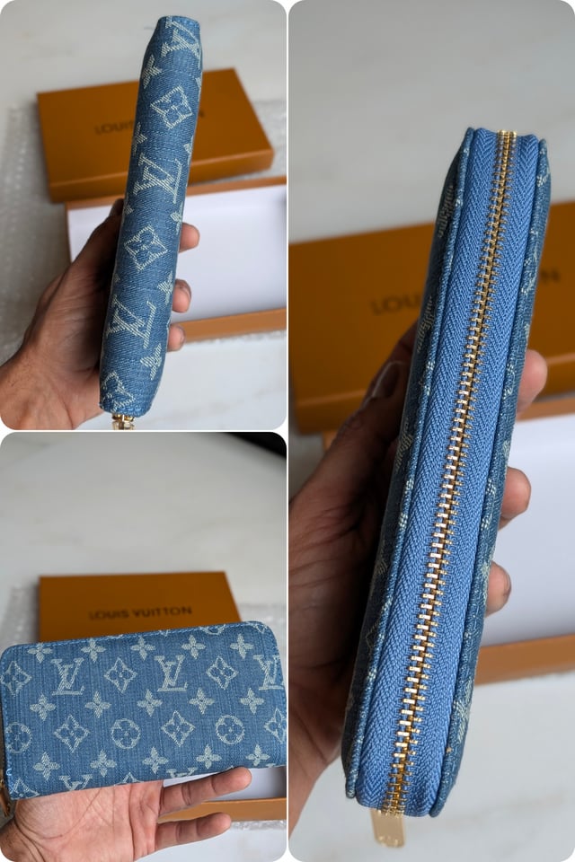 LV inspired Denim Wallet