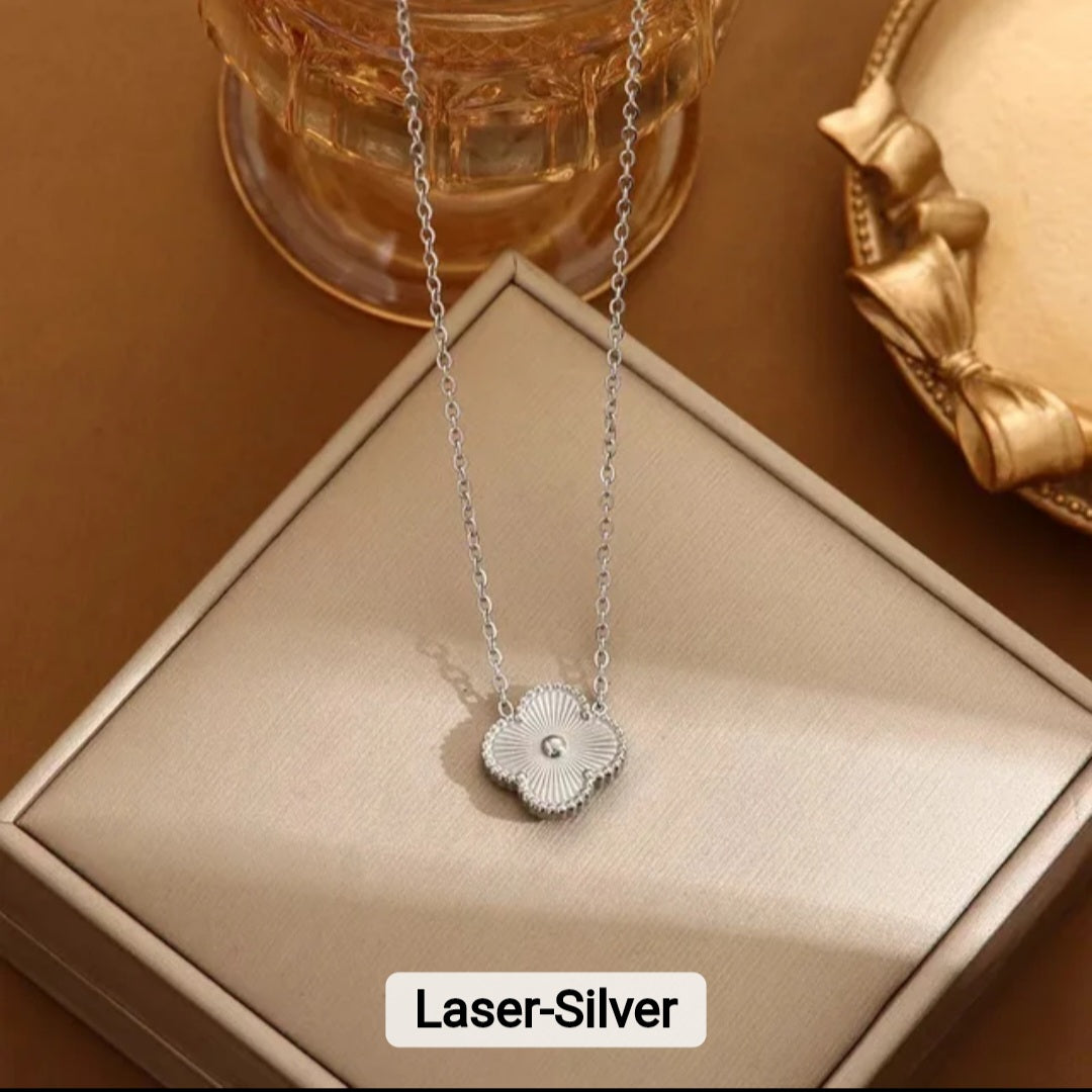 Van Cleef inspired Lazer Gold and Silver Jewelry Collection