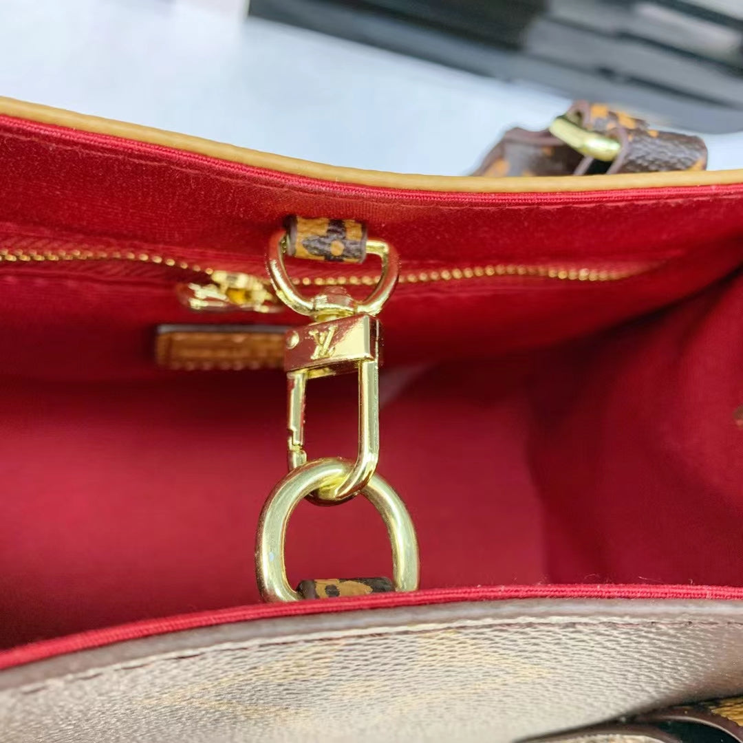 LV inspired reverse tote bag