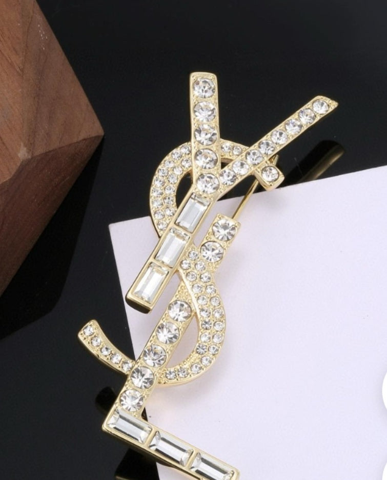 YSL. Designer Inspired Brooches