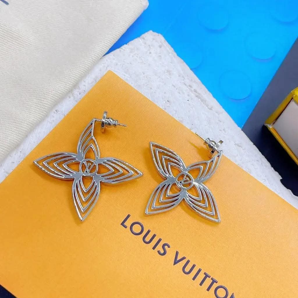 LV Designer Inspired Hoop Earrings